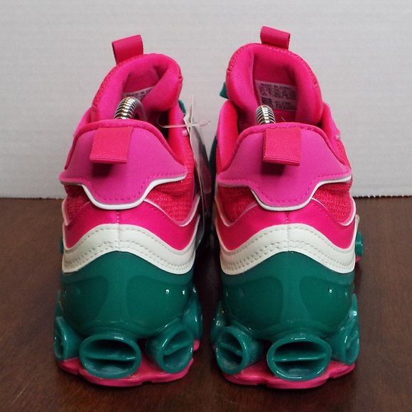 🆕️Adidas Originals Microbounce T1 wms sz 7.5 Shock Pink Green EF4886 - Picture 3 of 5